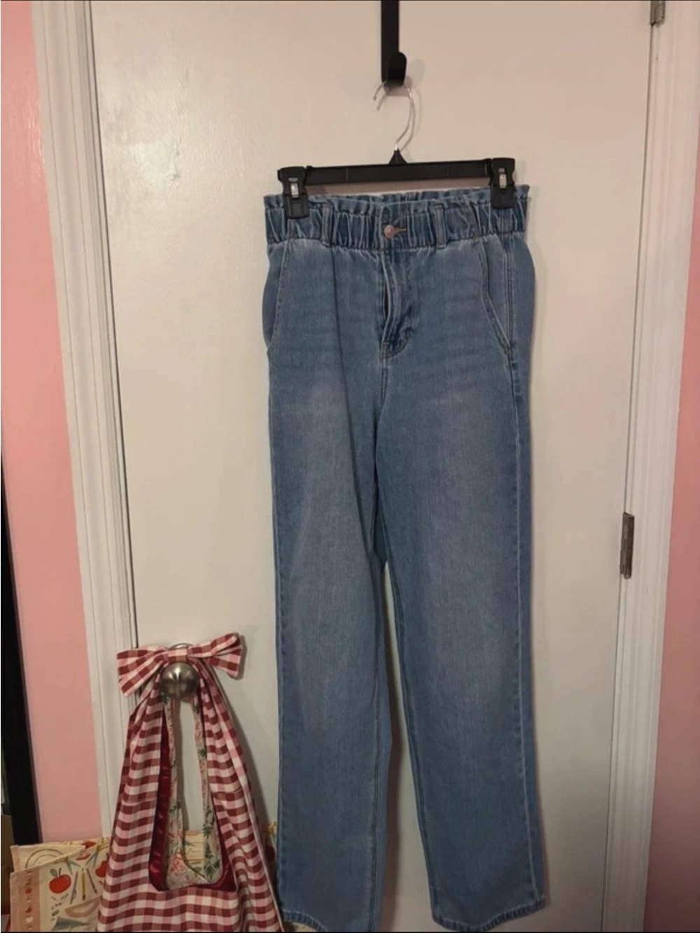American Eagle Outfitters Light Blue Straight-Leg Jeans
